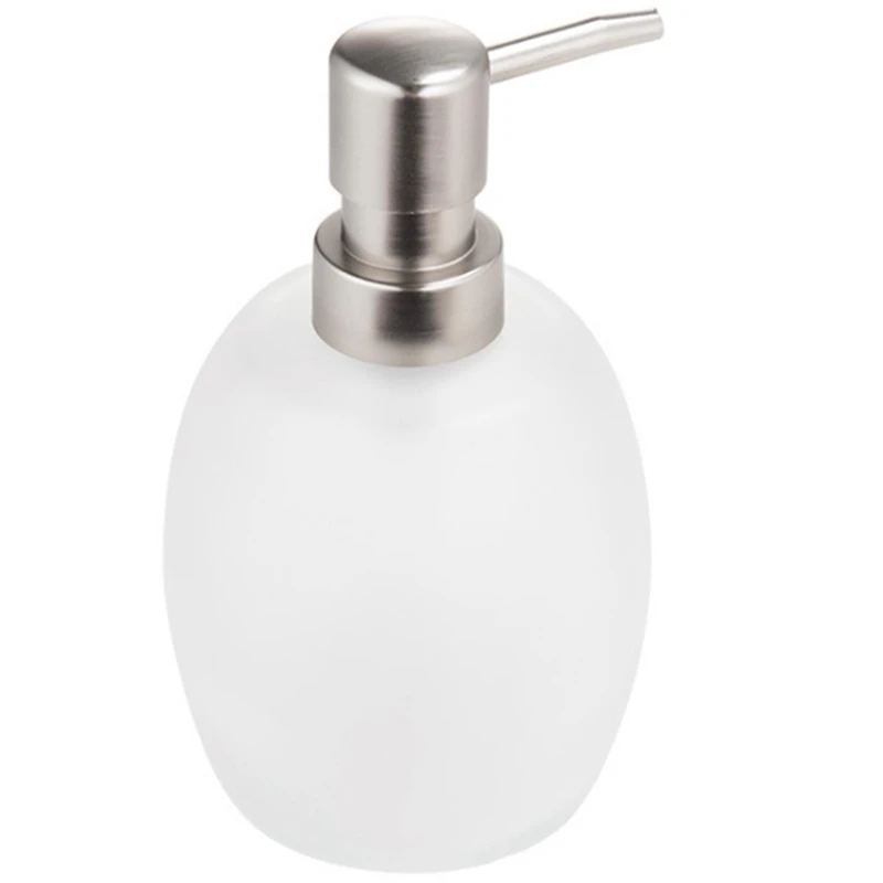 

HOT Liquid Soap Dispensers Frosted Glass Toilet Shower Dispenser Bottles Hotel Bathroom Soap Dispenser