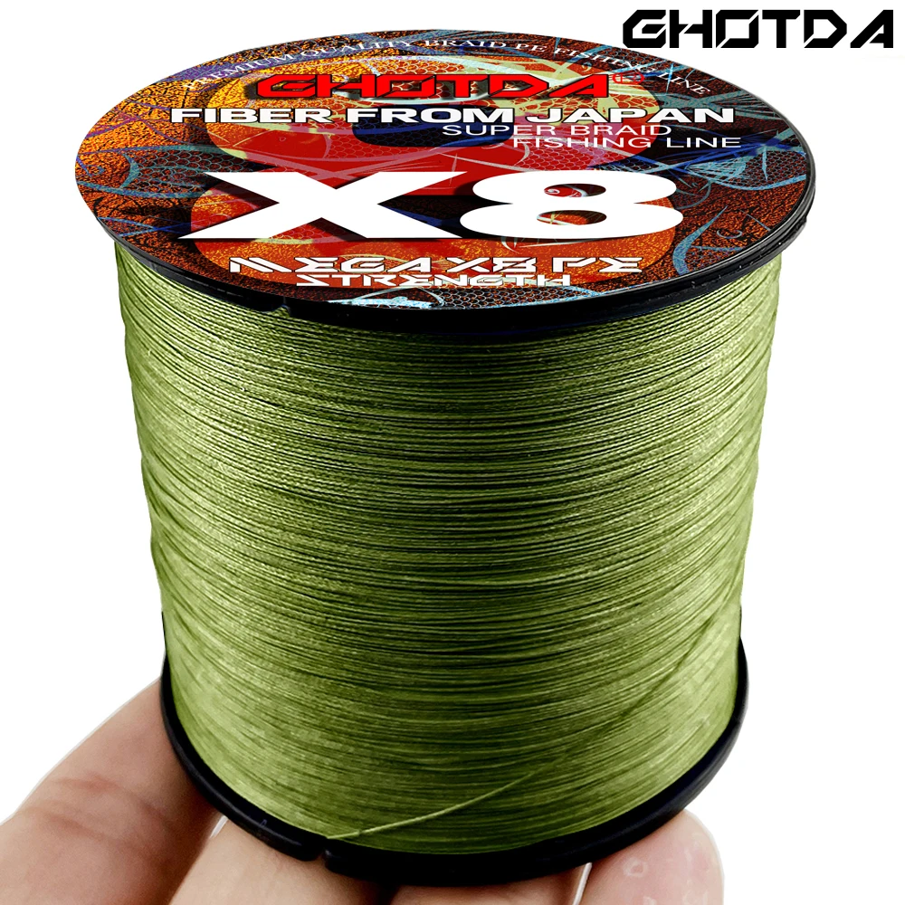 

Леска рыболовная плетеная, 8 нитей, 18-78lb