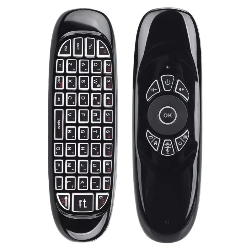 

RGB 7 Backlight Fly Air Mouse Wireless Backlit Keyboard 2.4G Remote Control
