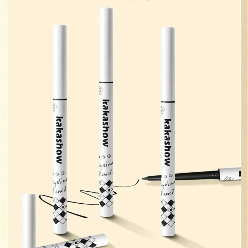 

Подводка для глаз Kakashow, водостойкая, устойчивая к поту, не блестящая, гладкая, очень тонкая, клей-карандаш, тени для век, инструменты для макияжа