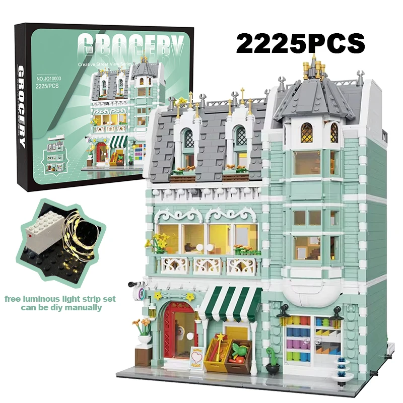 2225 шт. Детский конструктор зеленая Роза