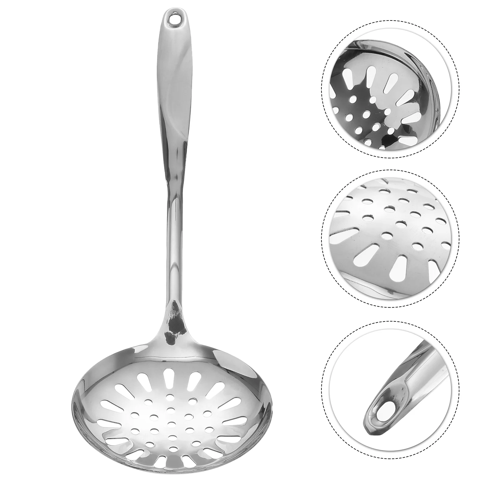 

Skimmer Spoon Ladle Strainer Stainless Slotted Steel Mesh Colander Cooking Fat Soup Pot Skimmersstrainers Draining Sieve Spoons