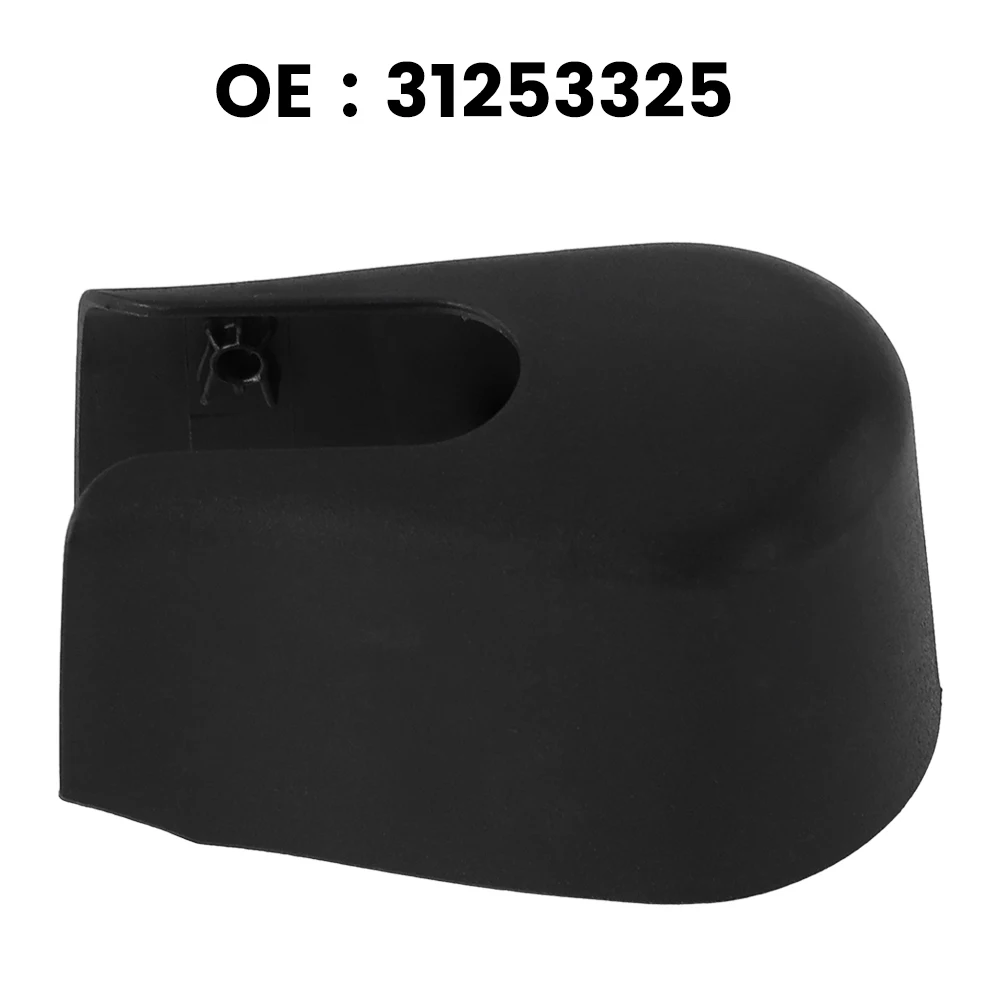 

Car Rear Windshield Wiper Nut Cover Cap ABS Black Replacement Direct Rear Wiper Nut For VOLVO V60 MK1 XC90 31253325