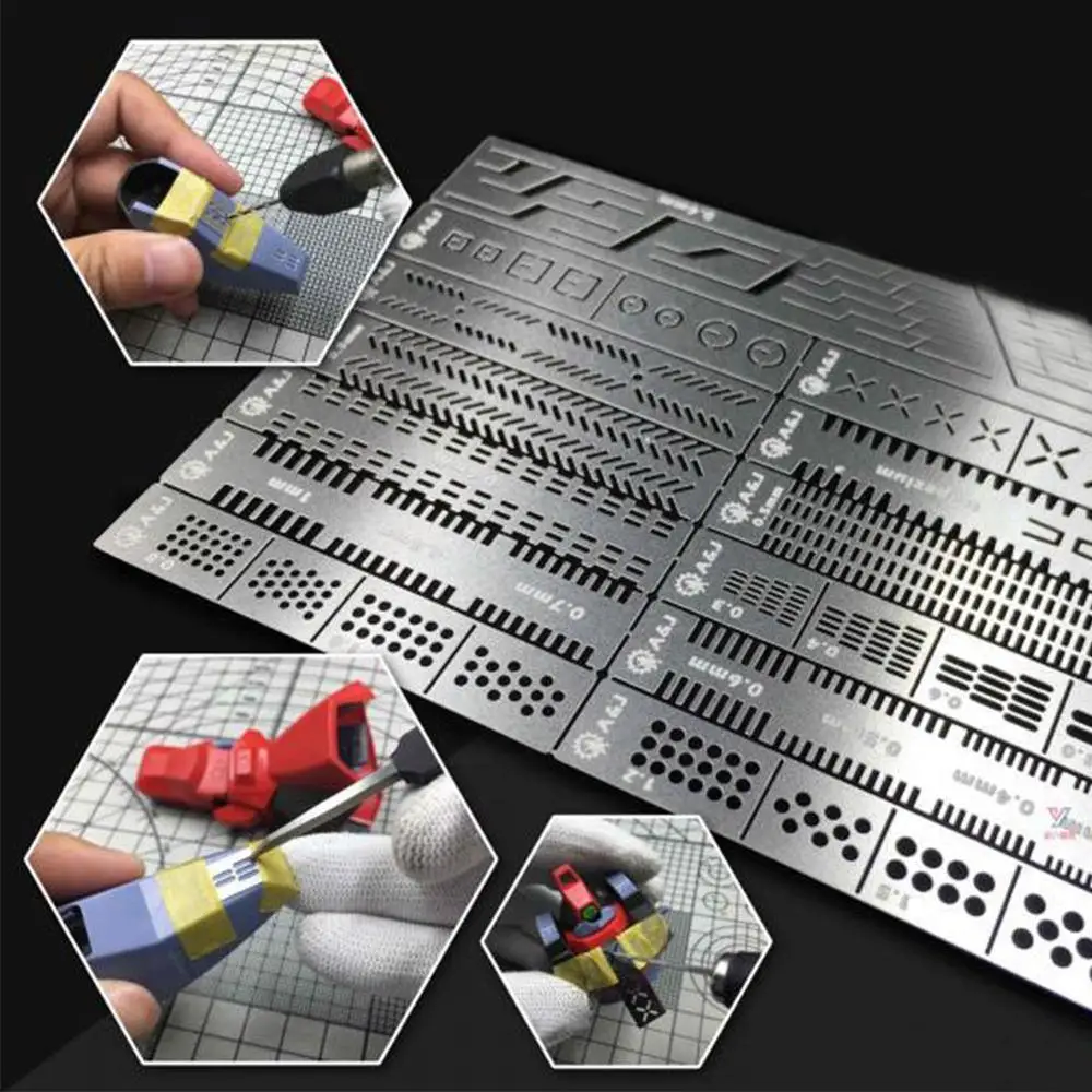 Линейка для резьбы 4 в 1 линейка с линейкой инструмент гравировки и ремонта