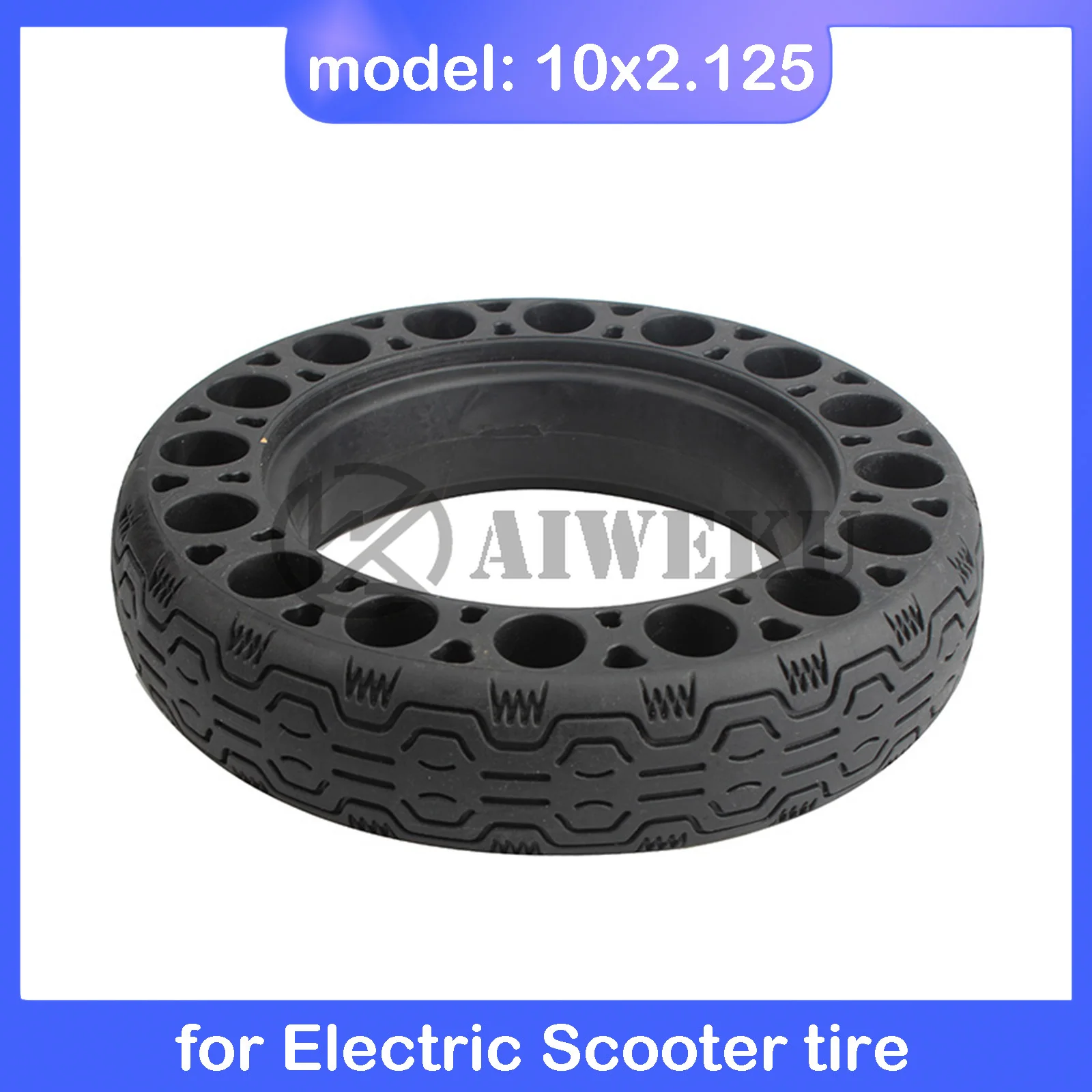 10 дюймов 10x2 125 резиновые ненадуваемые шины для резиновых электрических скутеров