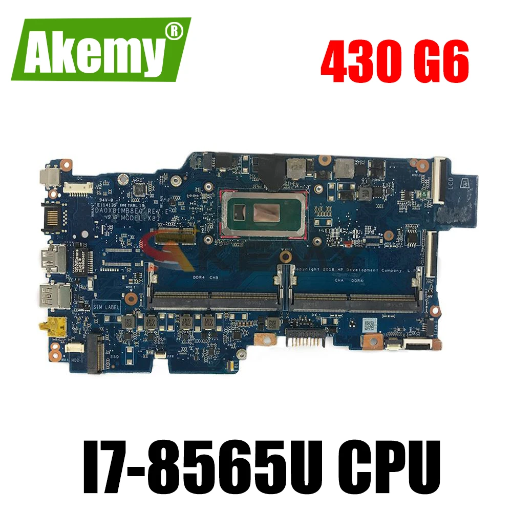 

I7-8565U Main Board For HP PROBOOK 430 G6 Laptop Motherboard DA0X8IMB8E0 MAINBOARD