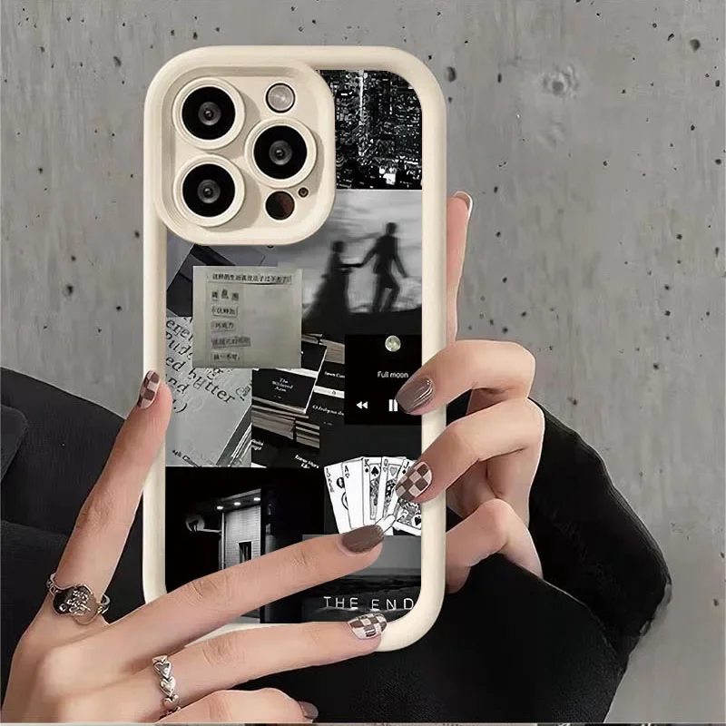Daily Life Case For iPhone 16 15 14 13 12 11 Pro Max X XS S XR SE 2020 7 8 Plus Soft Silicone Printing Phone Silhouette