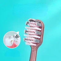 high end quality adult toothbrush soft bamboo charcoal clean toothbrush family pack