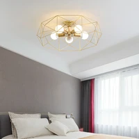 hanging dimmable ceiling lights gold dining room nordic bedroom ceiling lights room decoration lampara techo indoor lighting yq