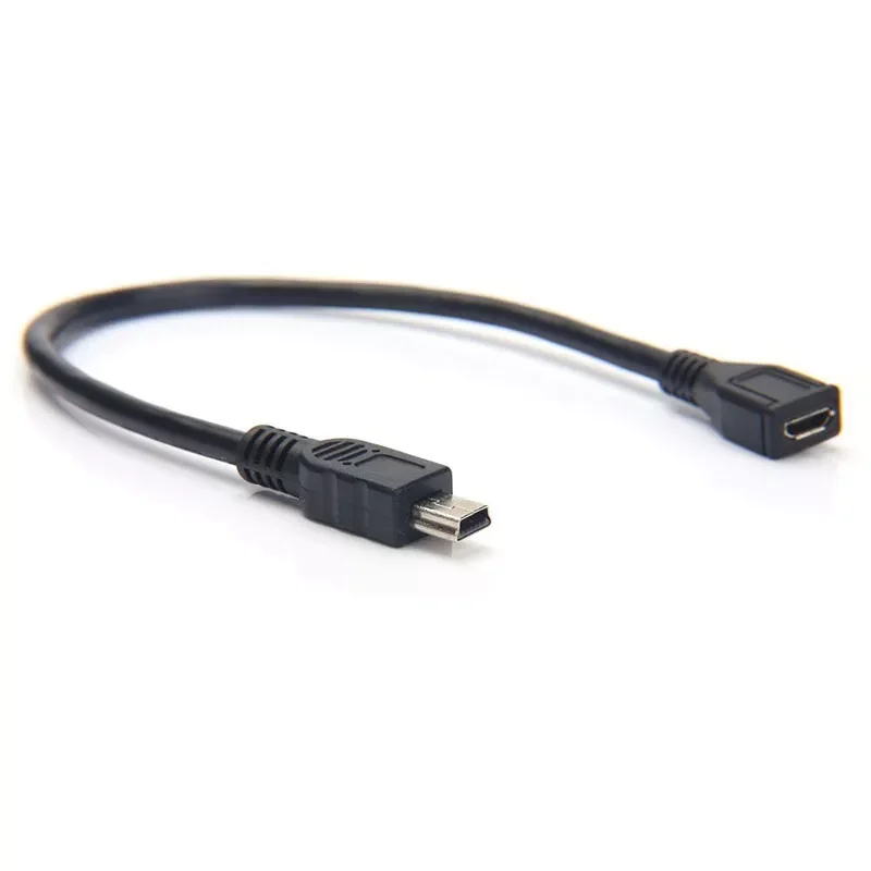 

Черный Кабель USB 2,0 Mini 5-Pin штекер-микро гнездо адаптер зарядное устройство Дата-кабель для передачи данных для планшета телефона для MP3/MP4