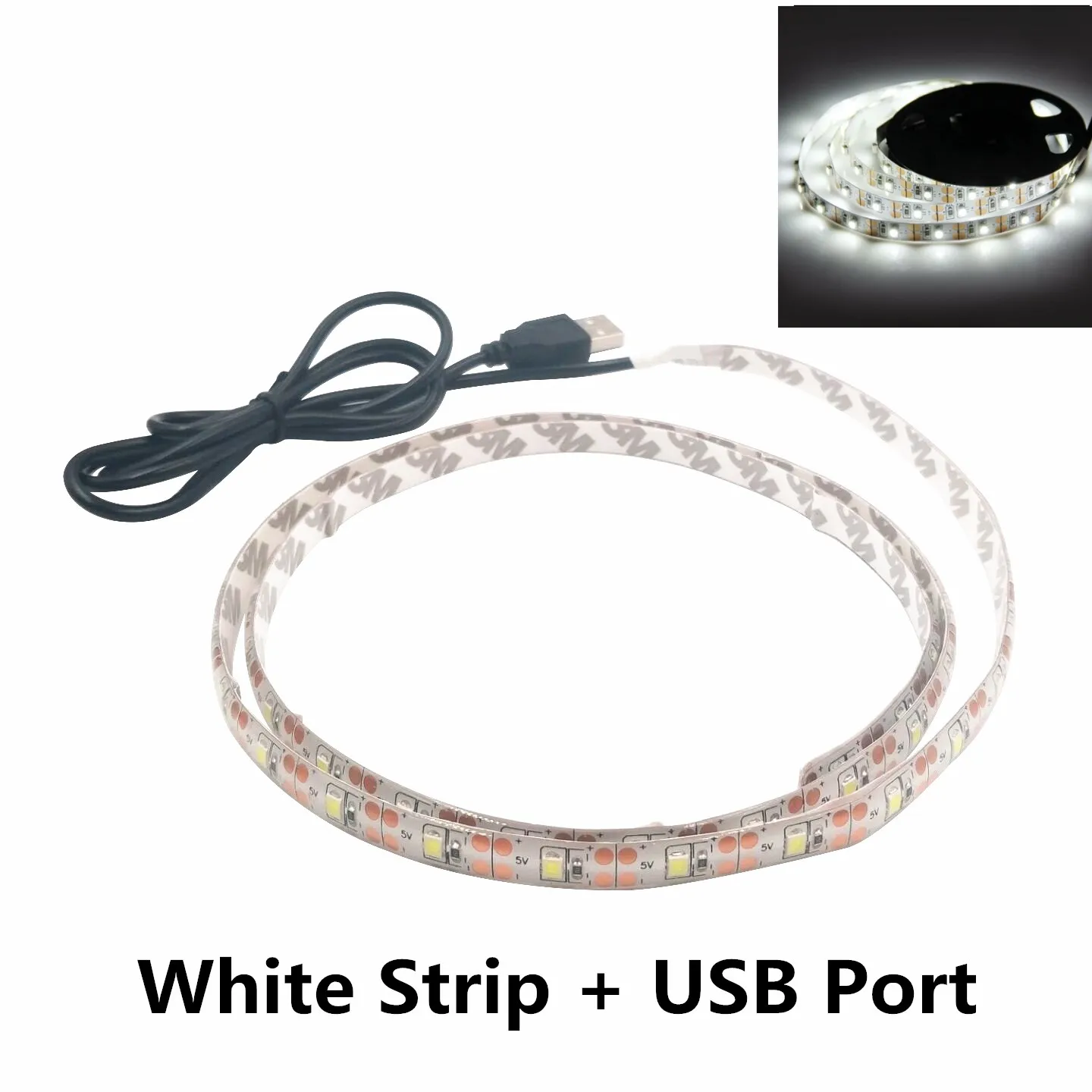 DC 5V USB LED Strips 2835 White Warm White Led Strip Light TV Background Lighting Tape Home Decor Lamp 1M 2M 3M 4M 5M led strip