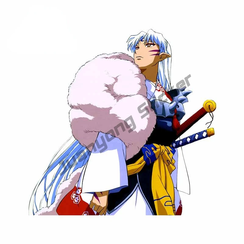 

Inuyasha Sesshoumaru Car Stickers for Bumper Camper Windshield Car Door Trunk Decal Scratch-Proof Exterior Decor PVC13x13cm