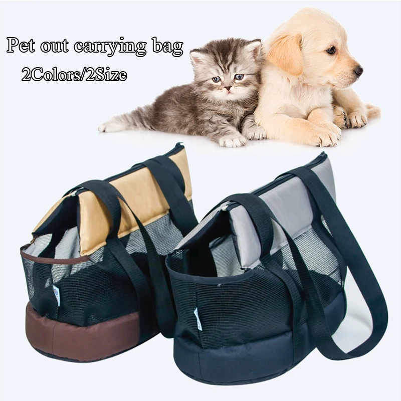 

Summer Outdoor Portable One-shoulder Pet Bag Breathable Lightweight Handbag Foldable Mesh Bag Multifunctional Dog Bag Cat Bag