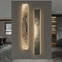 Modern Abstract LED Decorative Paintings Long Strip Wall Lamp Suitable For Livingroom Bedroom Indoor Corridor Art Decor Light