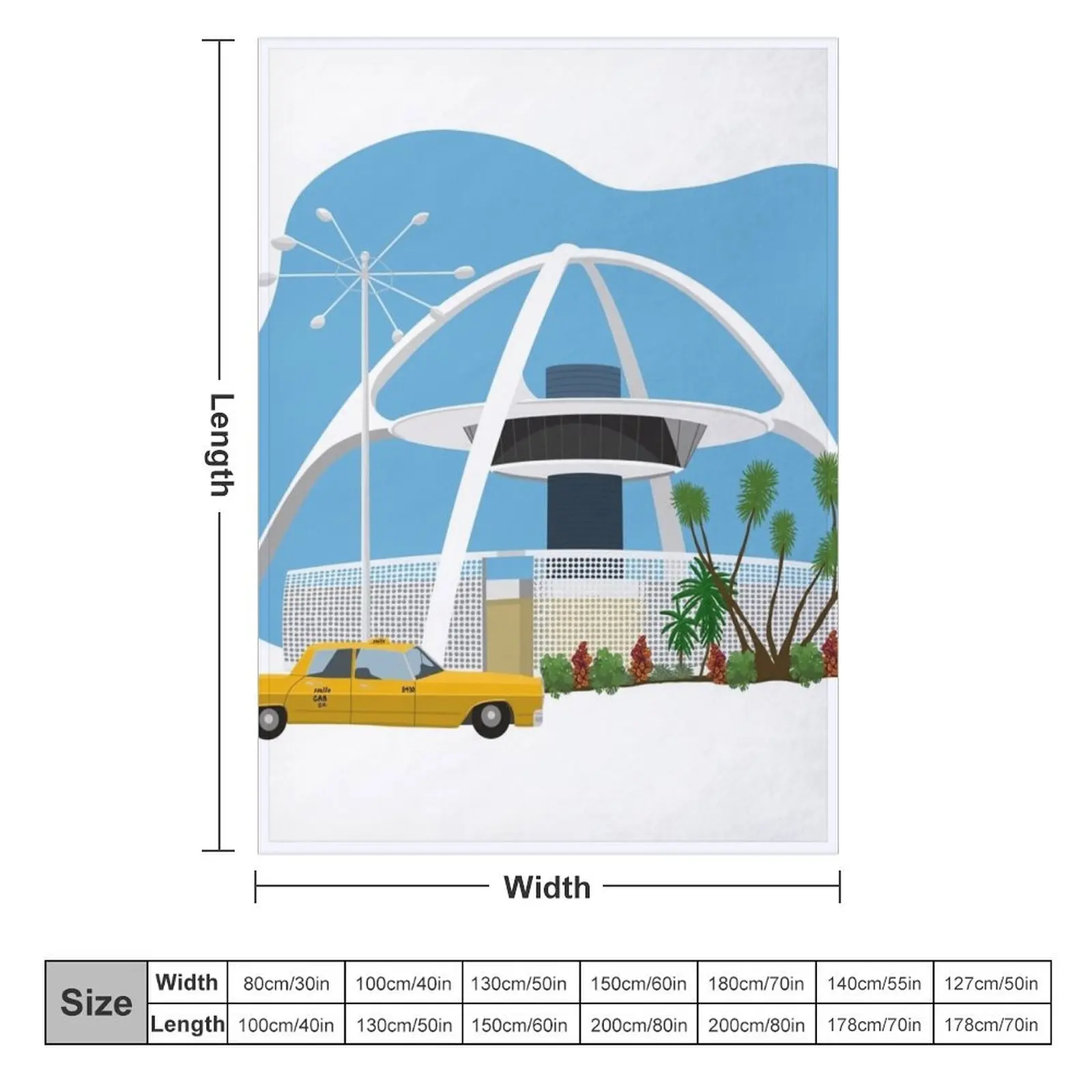 LAX тема строительства аэропорта Googie плед одеяло кровать детская кроватка белье