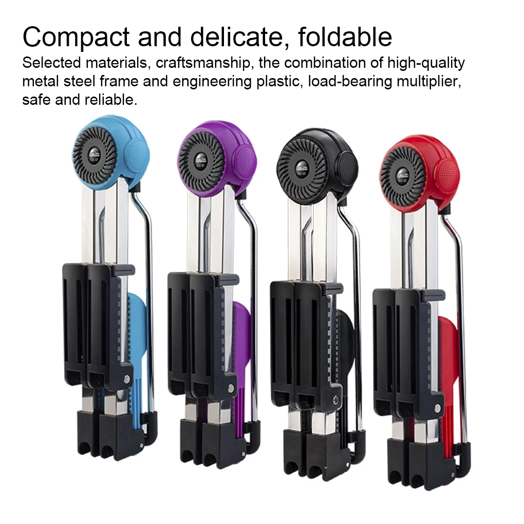 

Adjustable Floor Guitar Holder Folding Tripod Stand A-Frame Bass Musical Instrument Rack Stable Lightweight Blue
