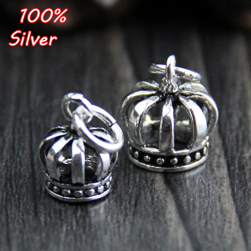 

Sterling Silver Color 925 Crown Charms Fit Bracelet & Necklace Jewelry Accessories