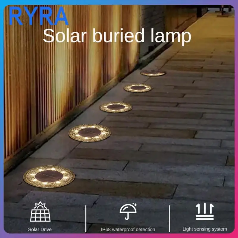 

Spotlight Solar Buried Lamp Under Ground Lamps Ip68 Waterproof Outdoor Led Solar Light Buried Courtyard Lamp 8 Smd Intelligent