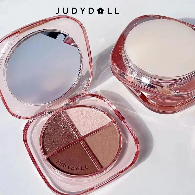 Judydoll GLAMOROUS GLAZE Series Glaze Beauty 4 цвета Палитра теней для век Земляной матовый стойкий