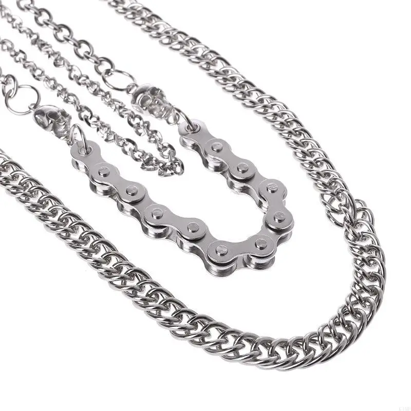 Фото K1Me Punk Punt Chans Chains Fashion Rock Jeans Accessesure Men Hip Hop Skull Penden №1