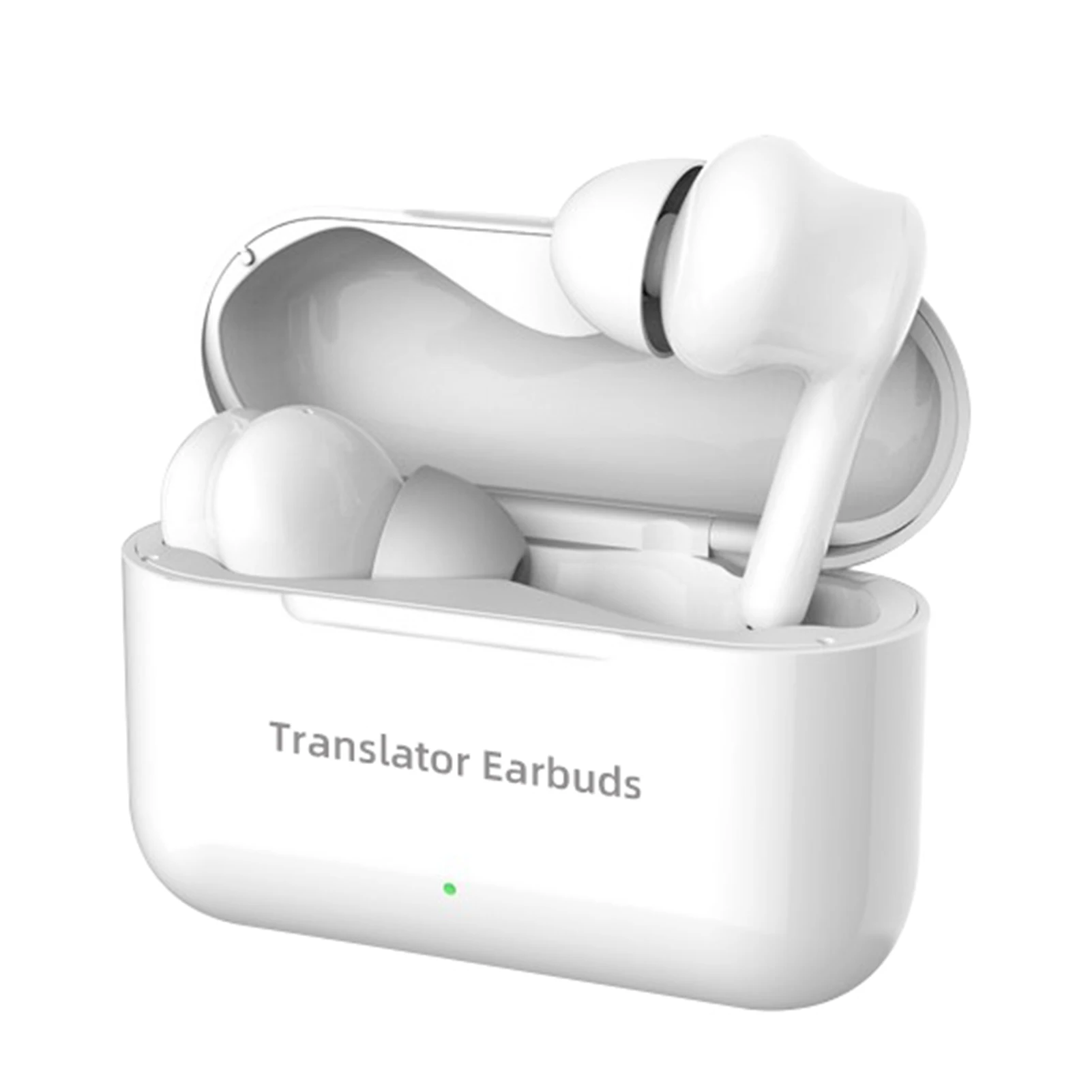 

Wireless BT Headphones Translator Earbuds with Microphones Support Real-time Translation in 71 Languages 56 Accents Online