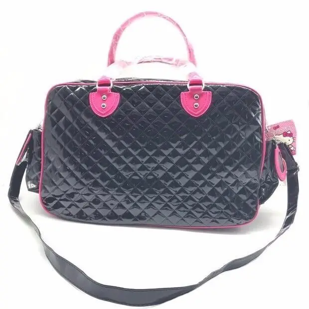 Sanrio handbag Bags for women Hello Kitty Bag Portable Crossbody Pu Glossy Travel Bag Girls Fashion Travel Bag hand bag
