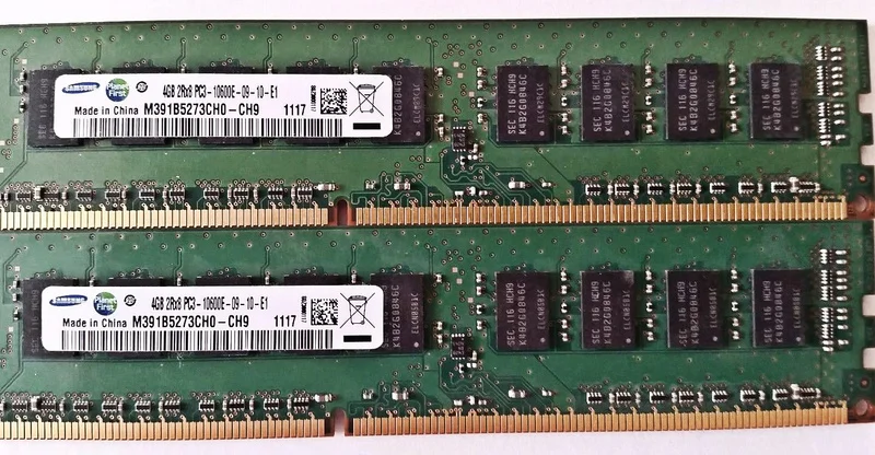 RAM Applies to DELL T1600 T1650 T3500 T5500 T7500 Server Memory 4G DDR3 1333 ECC 1PCS