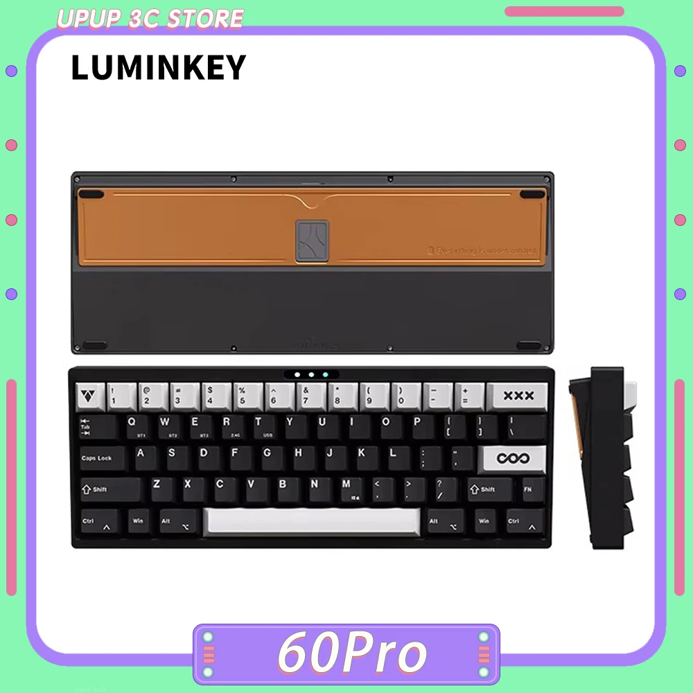Механическая клавиатура Luminkey 60pro из алюминиевого сплава трехрежимная