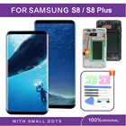 Оригинальный AMOLED ЖК-дисплей с рамкой для Samsung Galaxy S8 G950 дисплей S8 Plus G955 дисплей сенсорный экран дигитайзер в сборе с точками