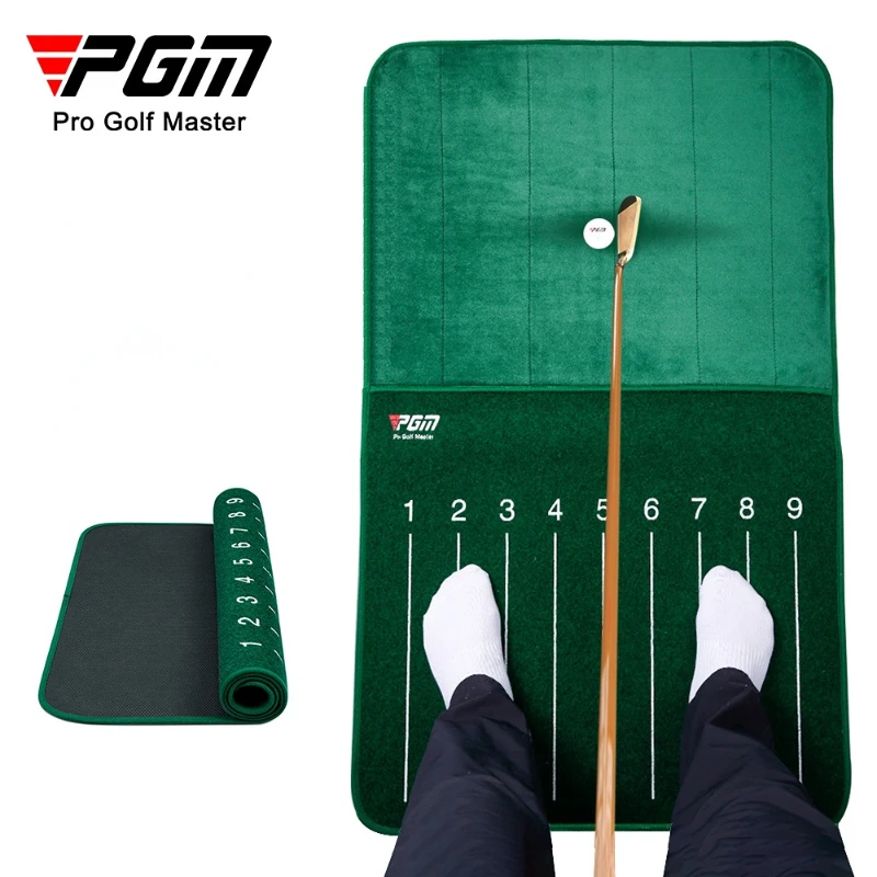 PGM Golf Cutting Practice Mat Visible Hitting Track Golf Chipping Training Mat Foldable Home Putting Exerciser Golf Accessories