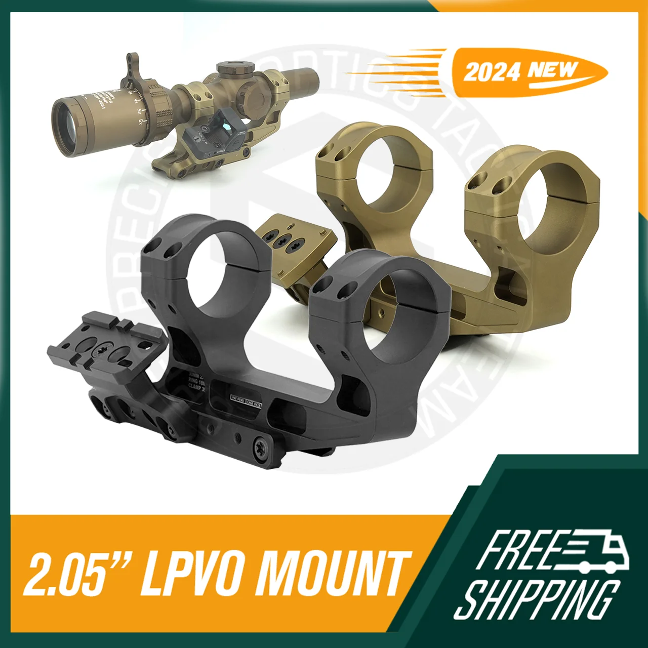 Крепление для тактического прицела быстрое крепление LPVO трубка высотой 2 05 дюйма