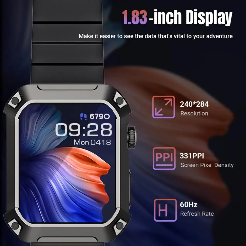 

ROGBID S2 Electronic Wrist Smart Watch Bluetooth-compatible5.0 Over 100Sport Modes Health Monitoring Heart Rate Touch SmartWatch