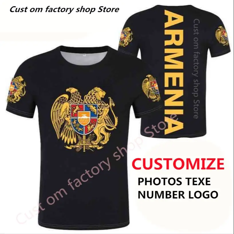 

ARMENIA Men T-shirt street aesthetic armenian nation flag am clothes hip hop Tshirt Harajuku Gothic T shirt