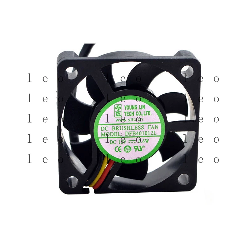 Фото Оригинальный бесшумный вентилятор охлаждения Yonglin 4010 DFB401012L 12V 0.6W для процессора, видеокарты и материнской платы компьютера №1