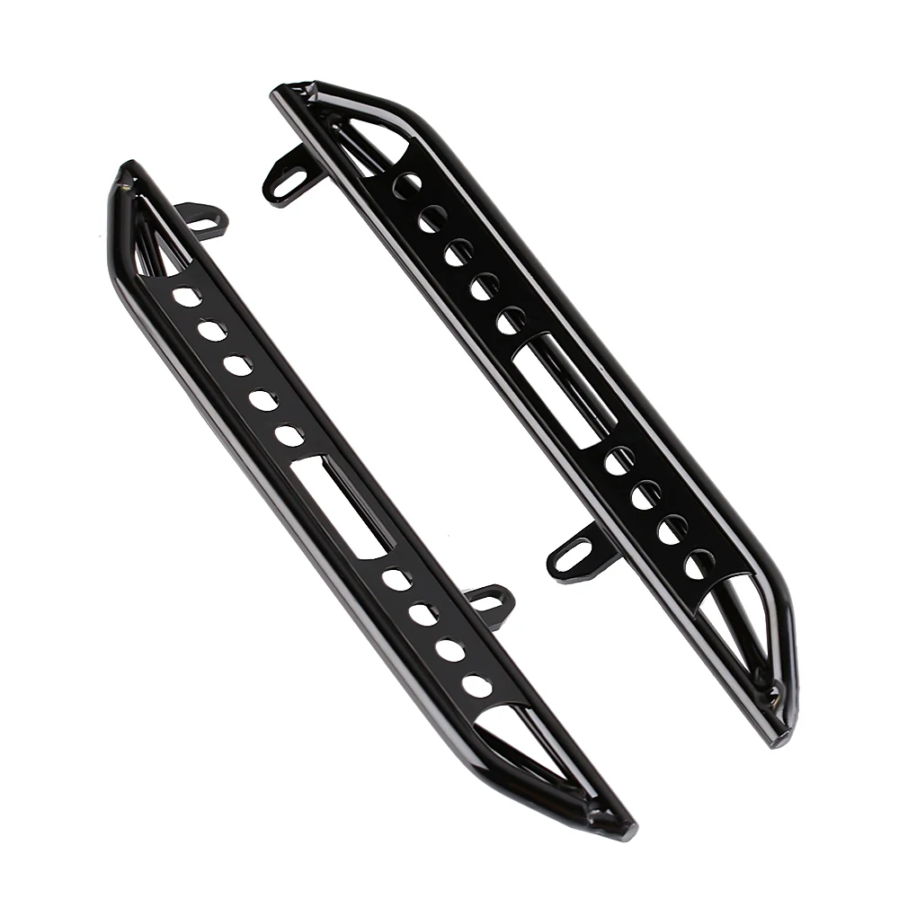 

2 шт. металлические черные педали боковые слайдеры пластина для 1/10 RC Crawler Axial SCX10 III AXI03007 RC Rock Car обновленные детали