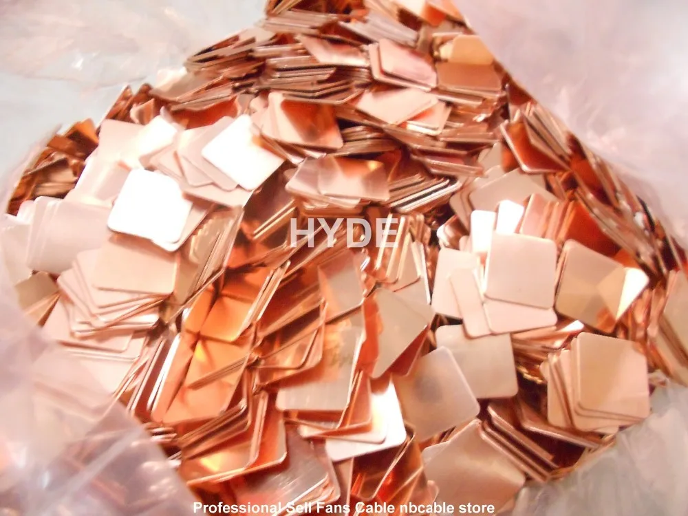 40 шт.-15 мм x 15 мм теплоотвод медные прокладки для ноутбука GPU VAG PAD