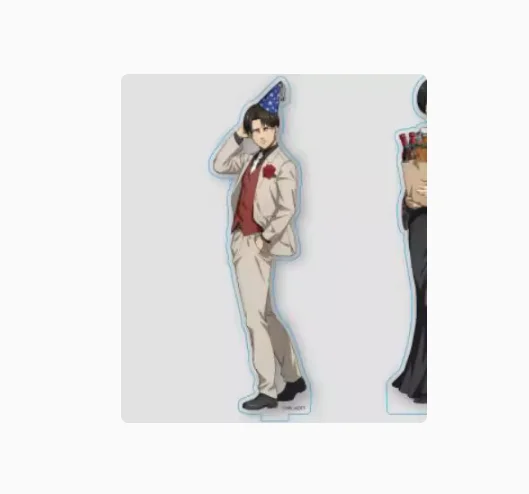 Аниме Атака Титанов Эрен Йегер Микаса Акерман Стенд Фигурка Акриловая Модель