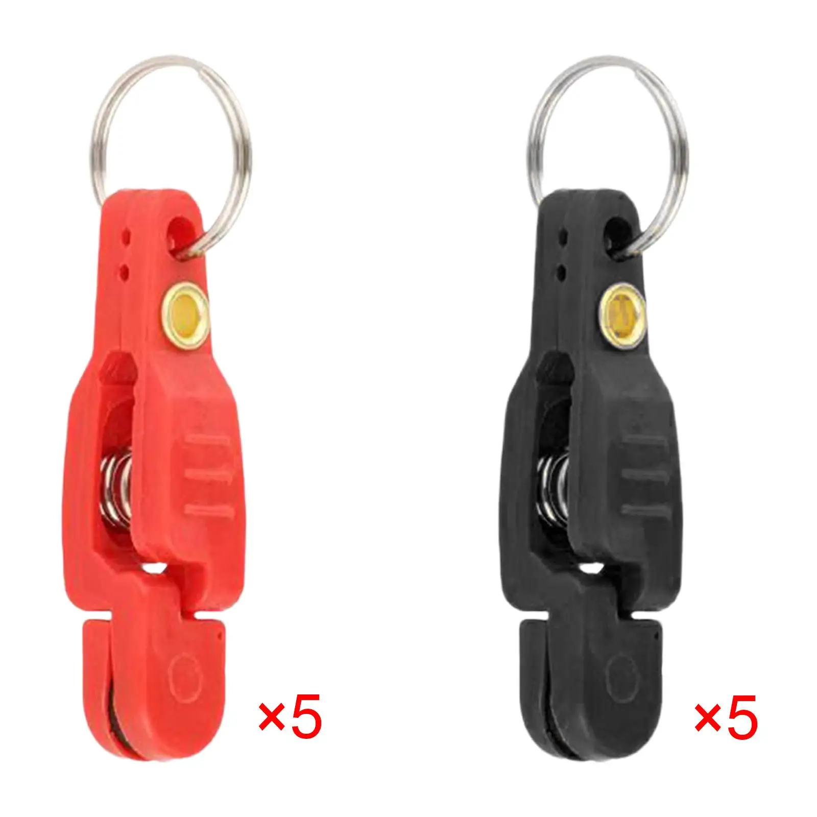 

5 Pack Heavy Duty Snap Release Clips with Keychain Snapper Line Weight Clip for