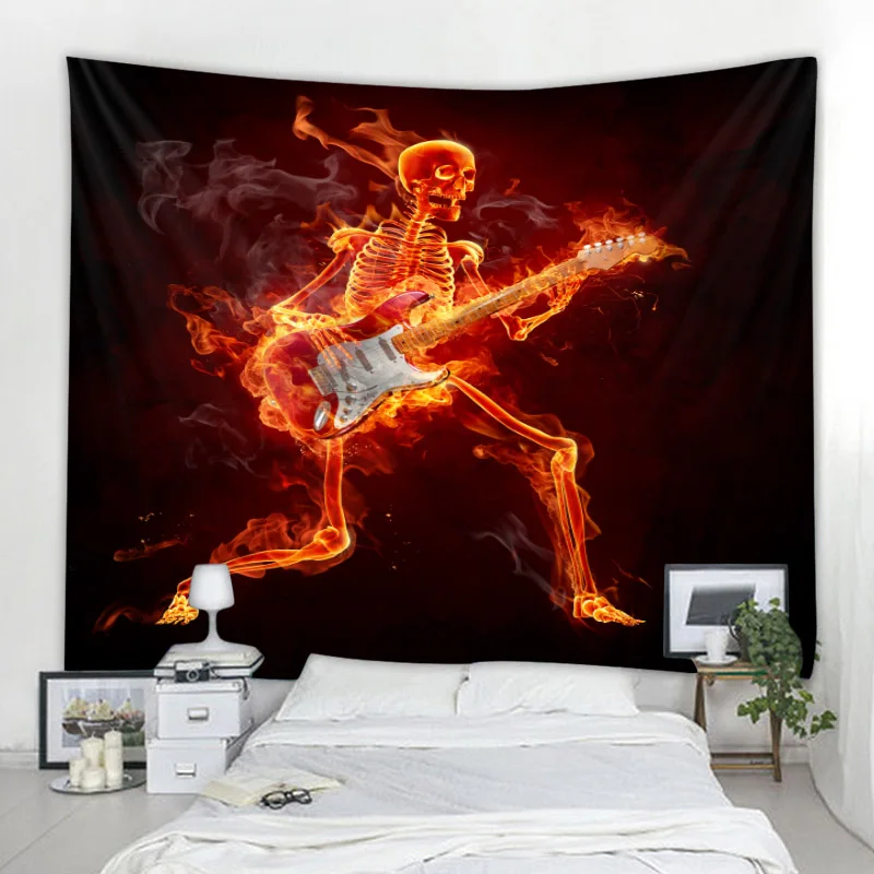 

Гобелен с мандалой, украшение с черепом, украшение для людей, гобелен для Хэллоуина, украшение для вечеринки