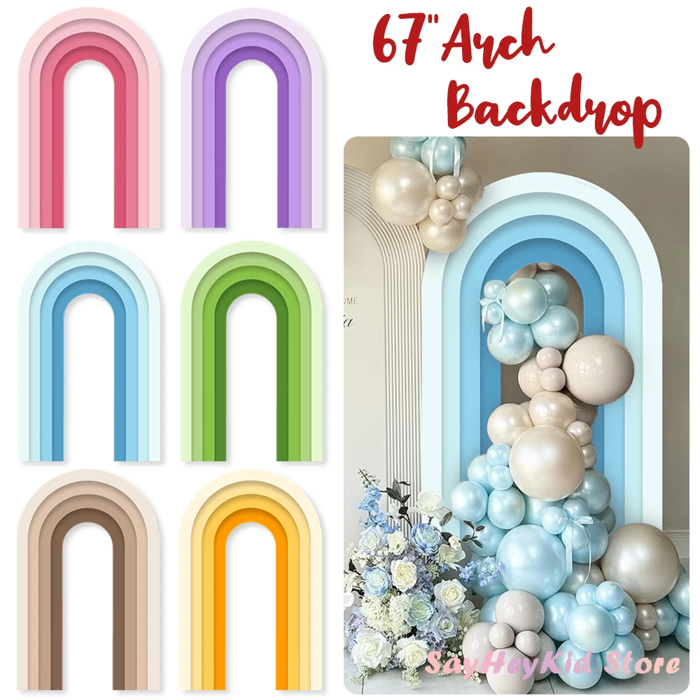67-дюймовая большая арка картонные вырезы красочный градиентный фон для детского