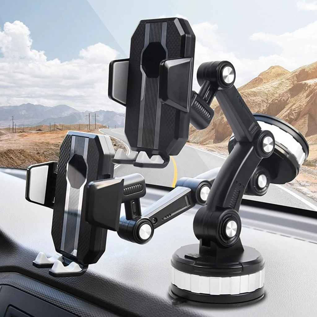 

360° Cell Phone Holder for Car Dashboard Universal Suction Cup Type Windshield Car Phone Mount Desk Stand black Carrier