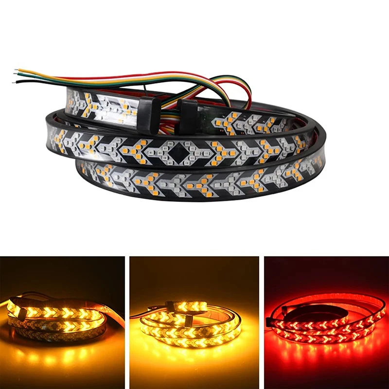 

12V 24V Car LED Tailgate Light LED Truck Tailgate Light Bar Red Running Turn
