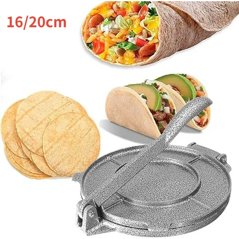 

Tortilla press tool aluminum alloy DIY handmade dumpling wrapper making tool long handle home kitchen cooking