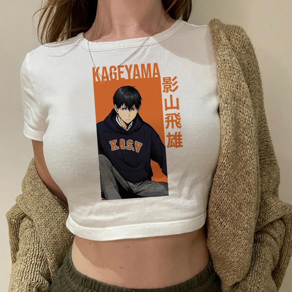 

Кроп-топ haikyuu в стиле 1920-х, Милый Винтажный Топ в стиле Харадзюку для девушек