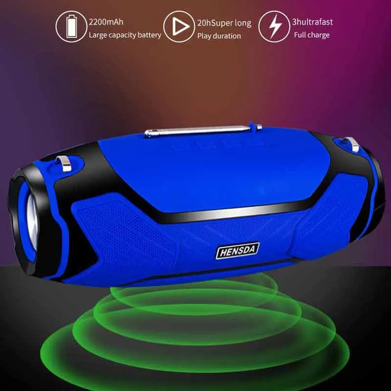 Портативная Bluetooth-колонка мощный сабвуфер радио FM-радио Беспроводная