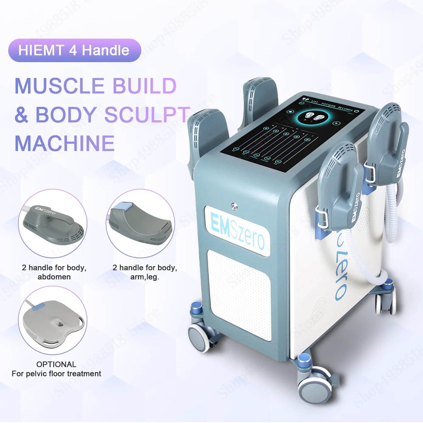 

2022 DLS emslim Weight Loss Equipment Electromagnetic EMSzero Muscle Stimulating Body Building Machine with RF Handles