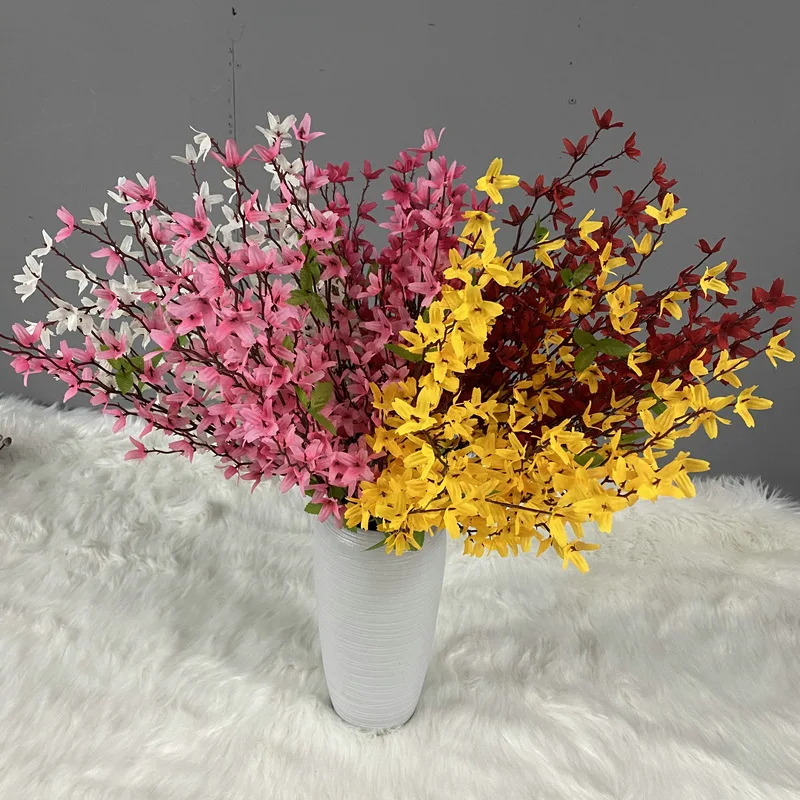 

Artificial Flowers Winter Jasmine Hoom Decor Party Living Room Wedding Christmas Decoration Gifts 1/5/10pcs Fake Flower