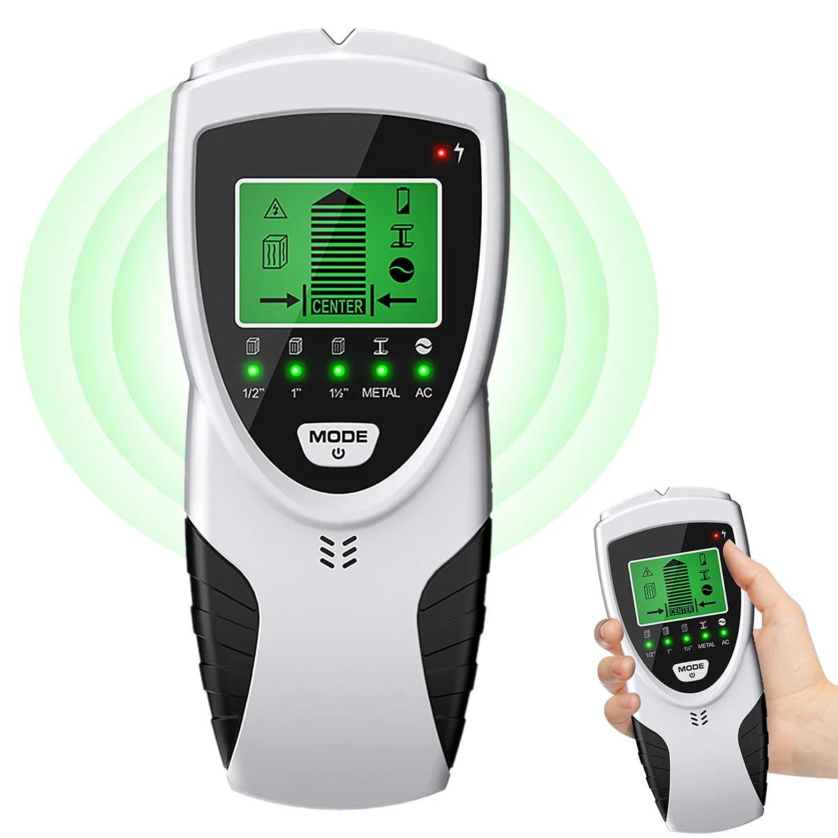 

Высокоточный настенный сканер Stud Finder 5 в 1 с ЖК-дисплеем и звуковой сигнализацией, портативная электронная стенка с автоматической калибров...
