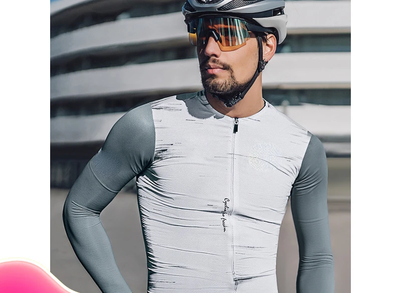 

New Men's Spring and Summer Long Sleeves Cycling Clothing Highway Bicycle Bike