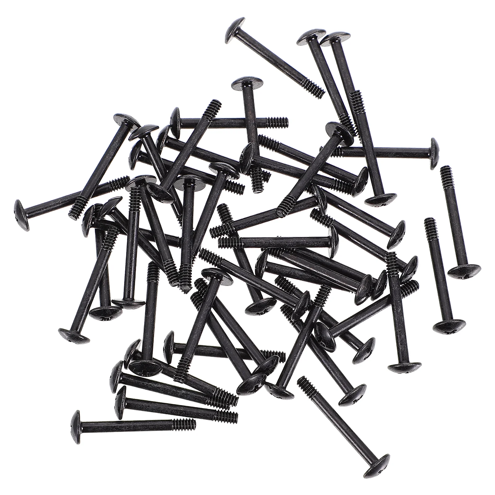

50pcs Computer Case Fan Screw Round Head Tapping Screw 30mm Long Screws